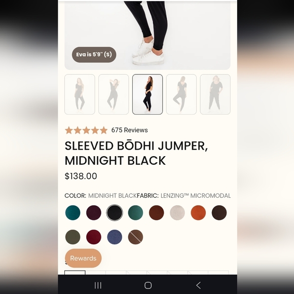 Imbodhi Sleeves Bodhi Jumper Women's M Black Jumpsuit - Picture 2 of 8